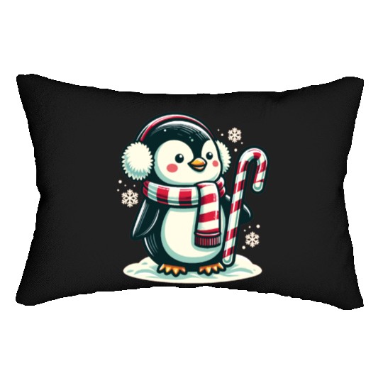 Penguin Christmas Animals Cute Penguins Lumbar Pillows