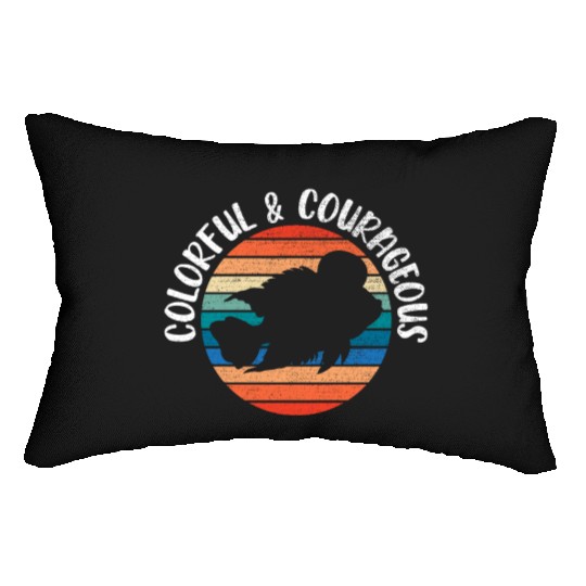 Flowerhorn Fish Lover Freshwater Aquarium Fish Lumbar Pillows