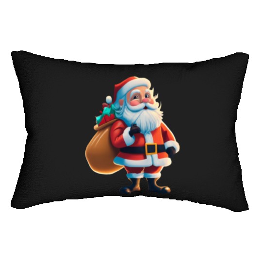 Santa Claus is coming Lumbar Pillows