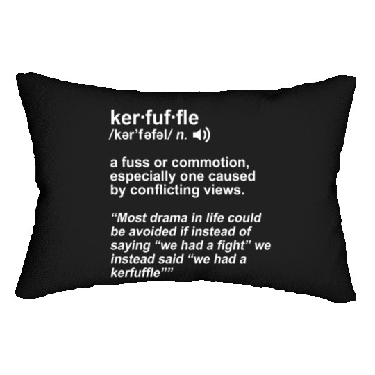 Weird Words Kerfuffle Geek Lumbar Pillows