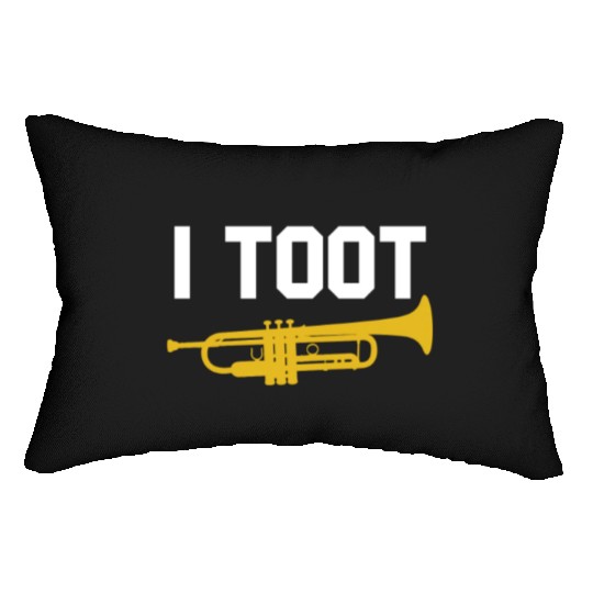 I Toot Funny Jazz Trumpet Player Jazz School Band Lumbar Pillows
