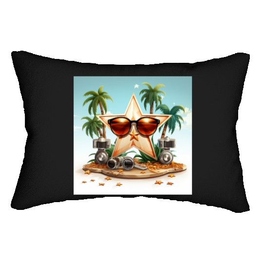 A charming kawaii style Hollywood Walk Lumbar Pillows