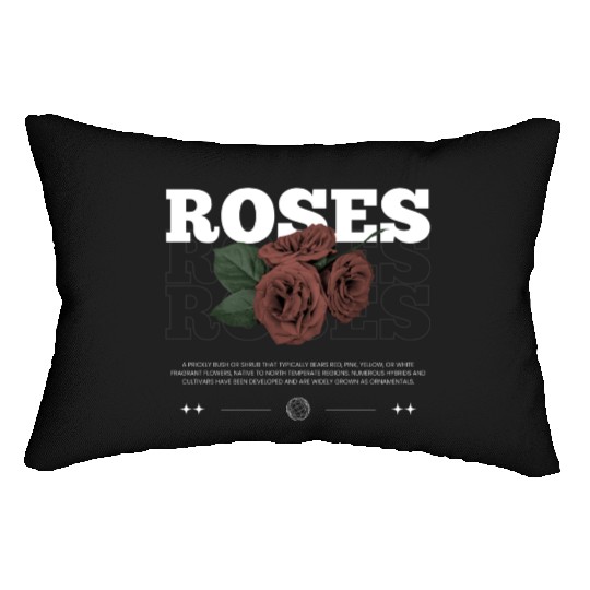 Roses Streetwear for Women Lumbar Pillows