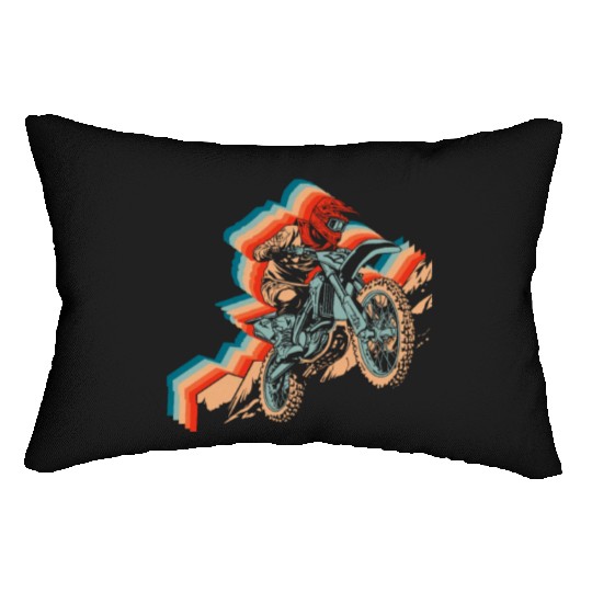 Dirt Bike Mx Motocross Supermoto Lumbar Pillows