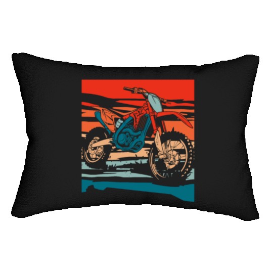 Dirt Bike Mx Motocross Supermoto Lumbar Pillows