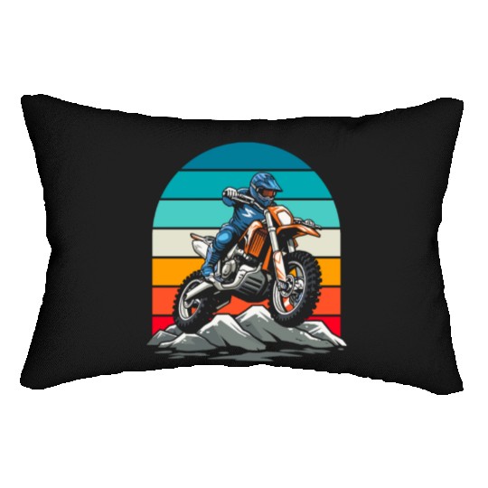 Dirt Bike Mx Motocross Supermoto Lumbar Pillows