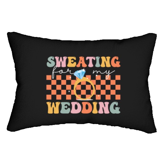 Groovy Bride Bridal Party Workout Lumbar Pillows
