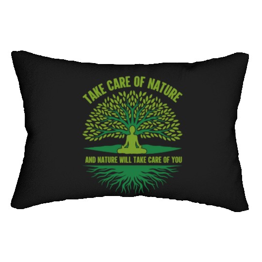 Environment take care nature Lumbar Pillows