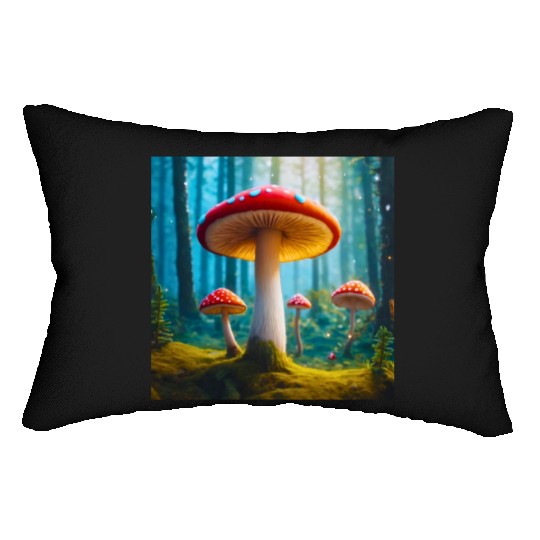 Mellow Mushroom Lumbar Pillows