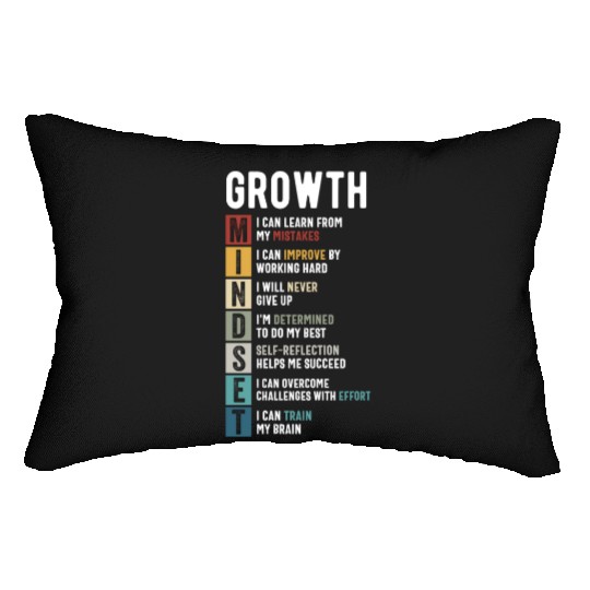 growth mindset Lumbar Pillows