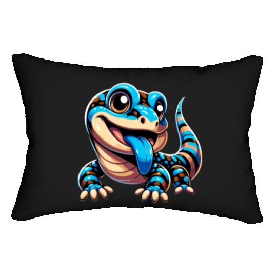 Lizard Collector Reptile Lover Blue Tongue Skink Lumbar Pillows