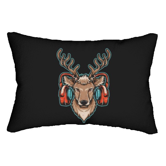 Gamer Reindeer Lumbar Pillows