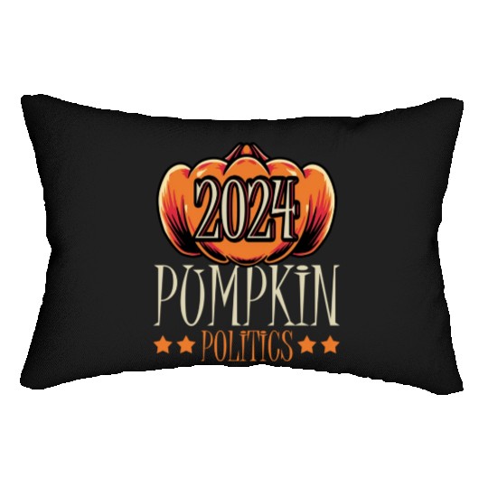2024 Pumpkin Politics Vote Meme Halloween Voting Lumbar Pillows