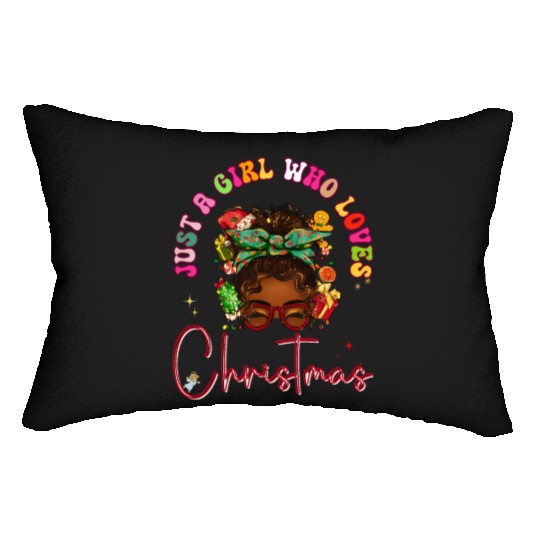 Cute Festive Christmas Holidays Gift for Women Lumbar Pillows