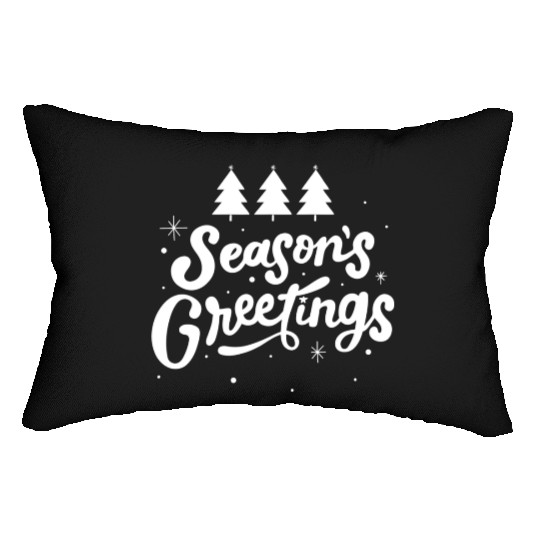 Seasons Greetings Lumbar Pillows