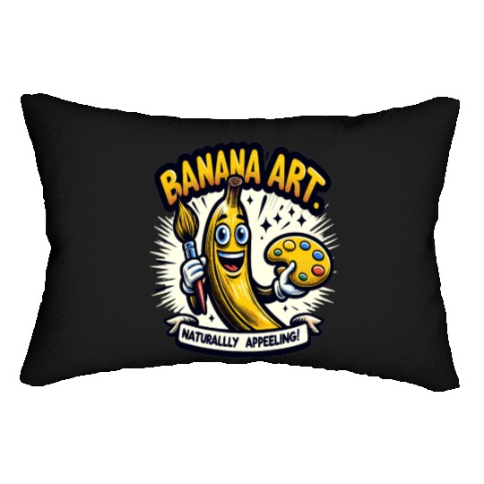 Banana Art, Naturally Appealing Lumbar Pillows