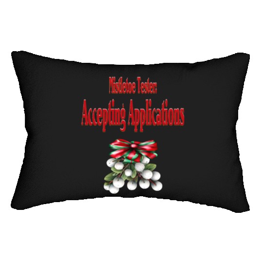 Mistletoe Tester Lumbar Pillows
