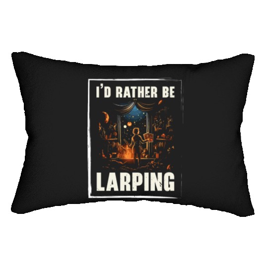 Larping Larp Larper Live Action Role Video Game Lumbar Pillows