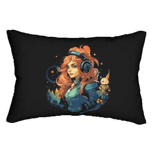 Larping Larp Larper Live Action Role Video Game Lumbar Pillows