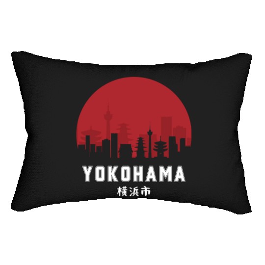 Yokohama Typography Lumbar Pillows - Urban Statement