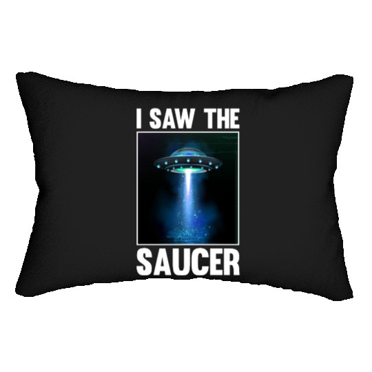 Alien, Aliens, UFO, UAP, Space Unknown Flight Lumbar Pillows