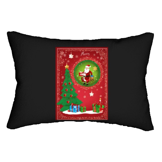 Christmas holidays love 1 Lumbar Pillows