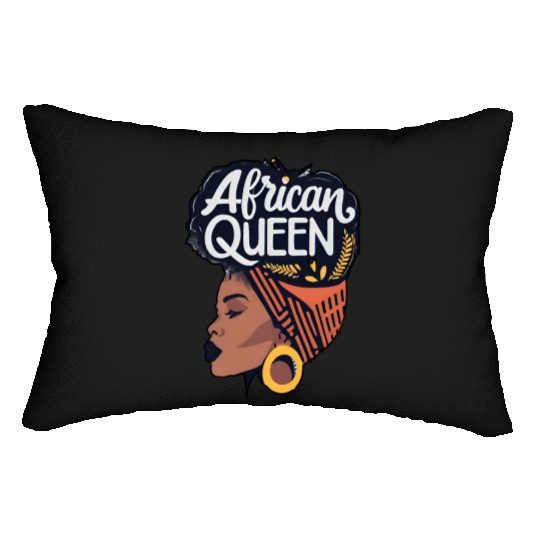 African Queen Afrocentric Queen Lumbar Pillows