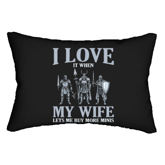 Miniatures Painting Miniature Geek Lumbar Pillows