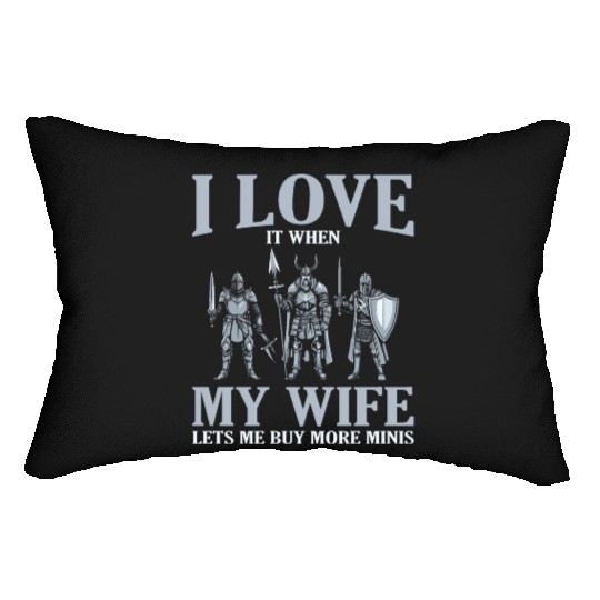 Miniatures Painting Miniature Geek Lumbar Pillows