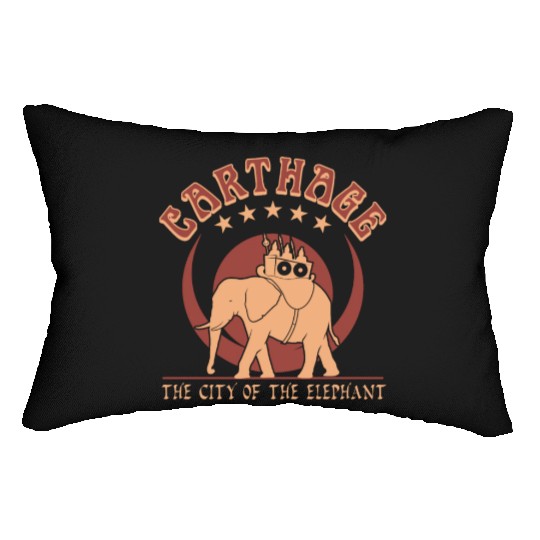 Carthage the city of the elephant Lumbar Pillows