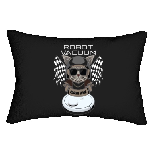 Robot Vacuum Cleaner Racing Team Robot Lumbar Pillows