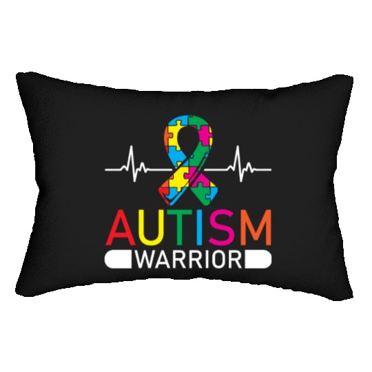 Autism Warrior Autistic Ninja Spectrum Asperger Lumbar Pillows