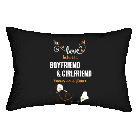 Love Between BF And GF Alaska To Maine Gift Lumbar Pillows