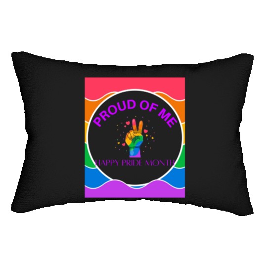 Proud Of Me Pride Month Lumbar Pillows