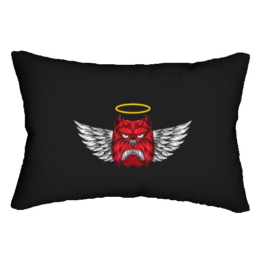 Devil Bulldog Dog Lumbar Pillows
