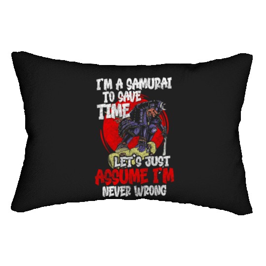 Fighter Martial Arts Fighter Katana Lumbar Pillows