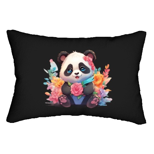 Bamboo Bliss Baby Panda Lumbar Pillows