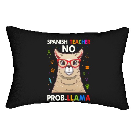 Spanish Teacher No Pro llama Lumbar Pillows