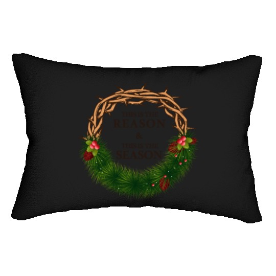 Jesus is King and is the Reason for the Season Lumbar Pillows