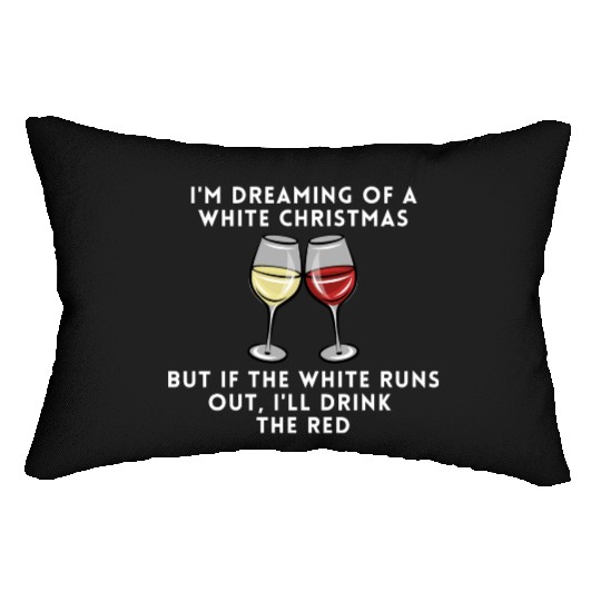 Dreaming of a white christmas - or maybe red Lumbar Pillows