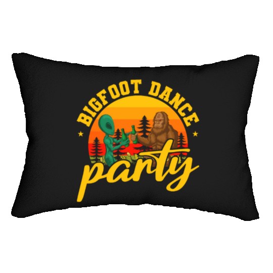 Alien, Aliens, UFO, UAP, Space Unknown Flight Lumbar Pillows