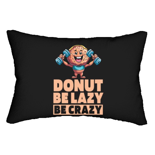 Fitness Donut Funny Donut Gym Lumbar Pillows