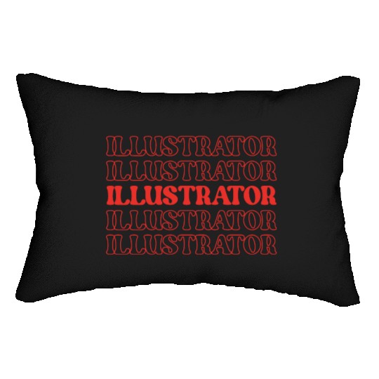 Illustrator Artist Graphic Designer Image Creator Lumbar Pillows