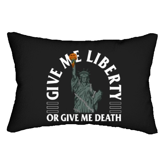 Halloween Lumbar Pillows, Give Me Liberty Or Give Me Death