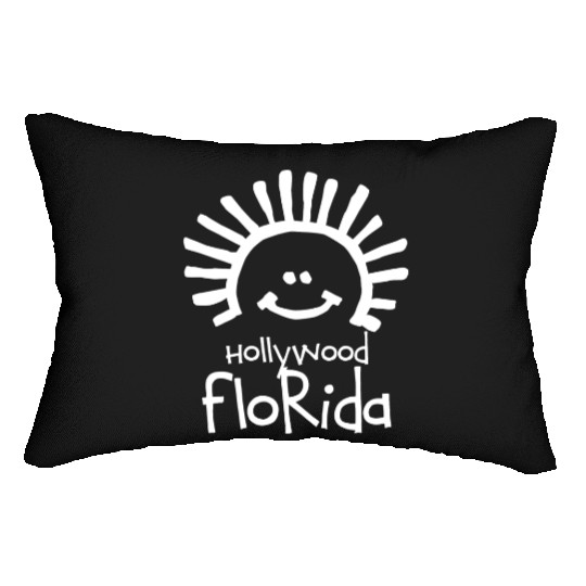 Hollywood Florida Sun Souvenirs Gifts Vacation Lumbar Pillows
