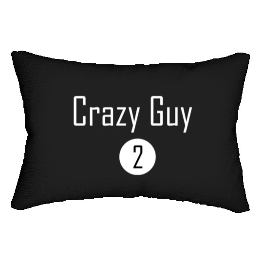 Best Friends for 3 - crazy guy 02 Lumbar Pillows