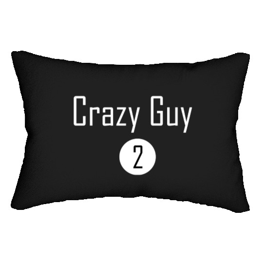 Best Friends for 3 - crazy guy 02 Lumbar Pillows