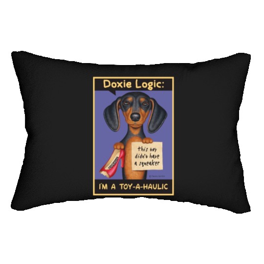 Dachshund Logic Lumbar Pillows