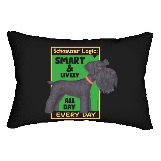 Schnauzer Logic Lumbar Pillows