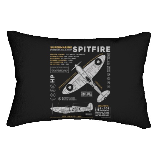 Supermarine Spitfire Lumbar Pillows